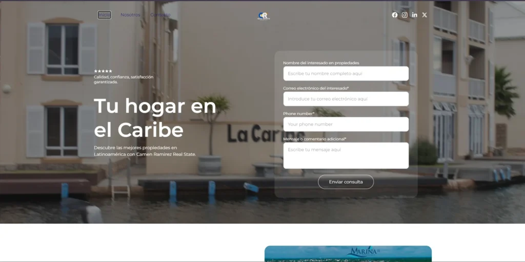 Vista previa del proyecto carmenrealstate